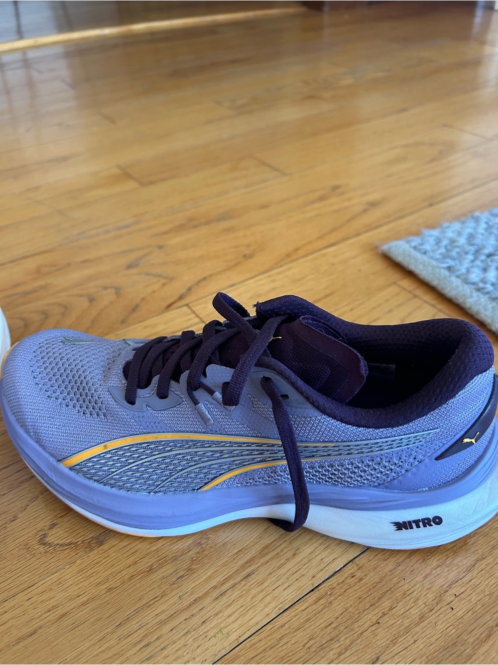 Puma Women's Deviate Nitro 3 / Lavender color with Gold Accent